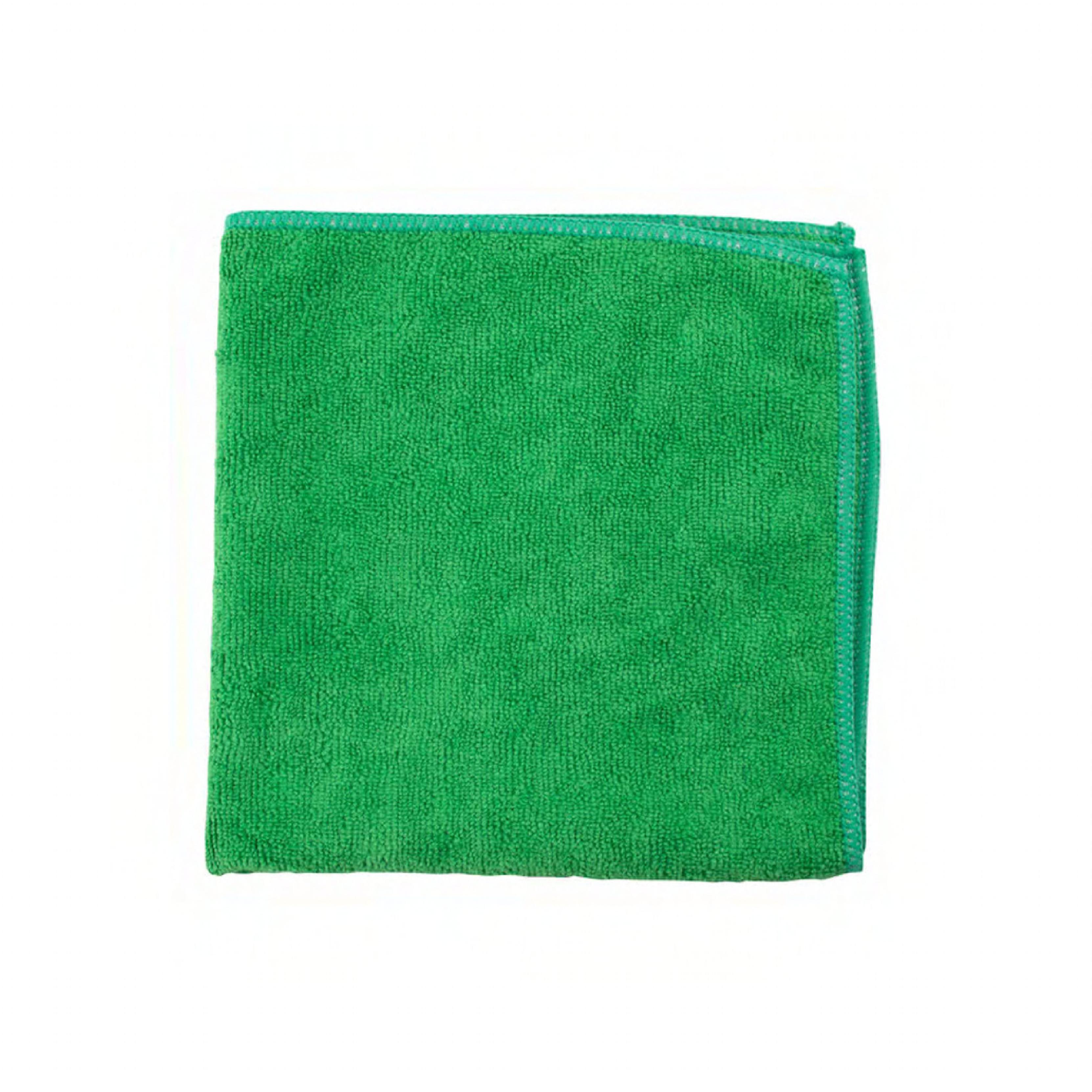 Cleaning Cloth 16X16 IN Microfiber Green 200/Case