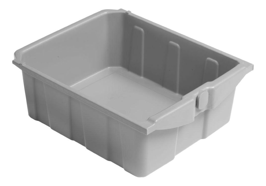 Work Station For Alpha, Alpha Hotel and Emotion Trolleys 6 GAL Gray Plastic Sliding Drawer 1/Each