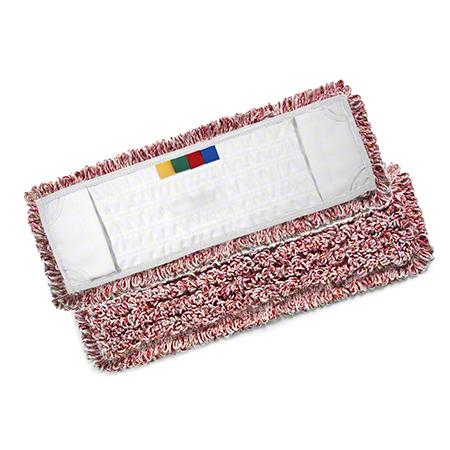 Micro-Kleen Mop Head 16 IN Red Microfiber Mesh Backed Twisted Loops 1/Each
