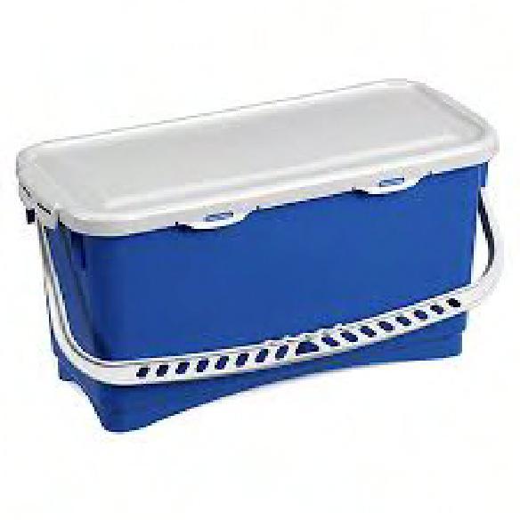 Charging Bucket 5 GAL Blue Gray Top-Down 1/Each