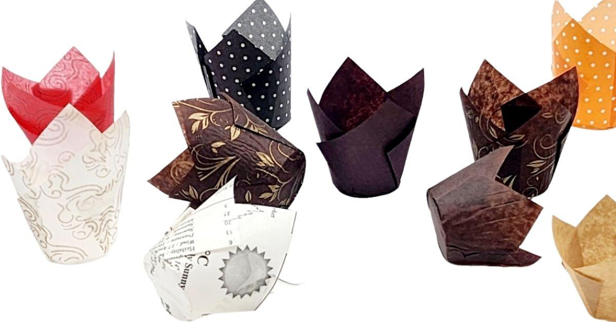 Baking Cup 2X2.75X2 IN Natural Petal & Tulip 2000/Case