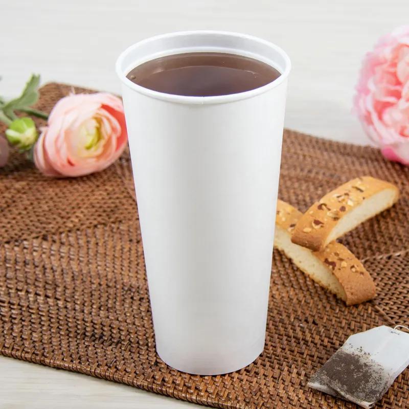 Solo® ThermoGuard® Hot Cup 24 OZ Paper White Insulated Double Wall 600/Case
