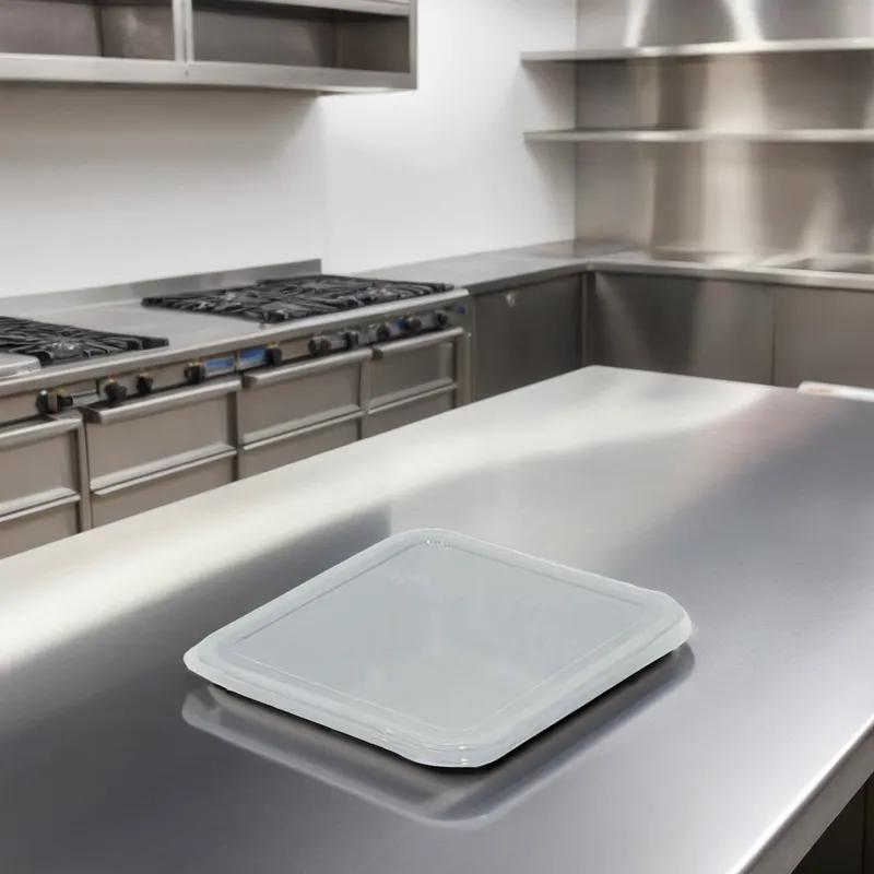 Lid Flat PET Clear For Plate Unhinged 500/Case