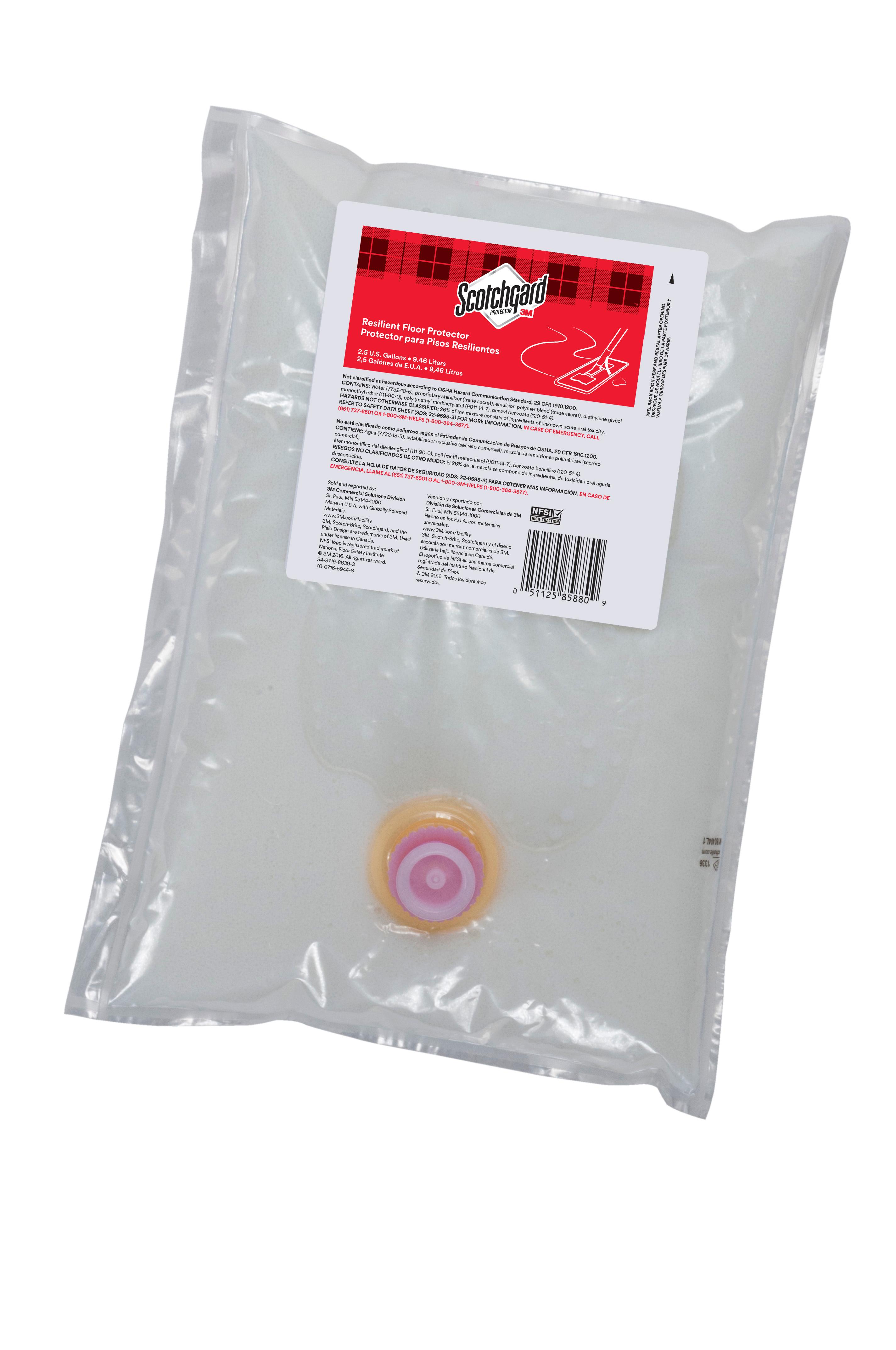 3M™ Scotchgard™ RESIL-1G Resilient Floor Protectant 1 GAL RTU 22% Solids Zinc-Free No Rinse 2/Case