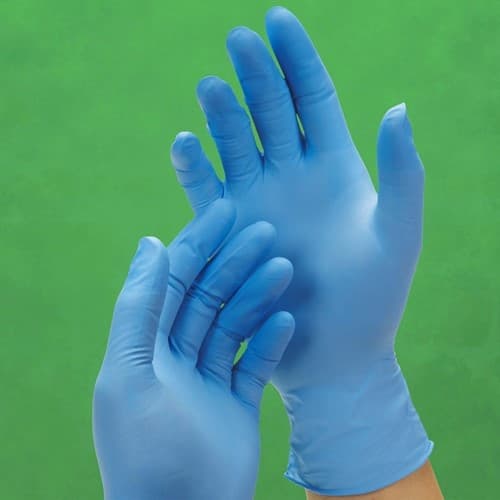Empower® Examination Gloves Medium (MED) Blue 8MIL Micro Texture Nitrile Powder-Free 100 Count/Box 10 Box/Case