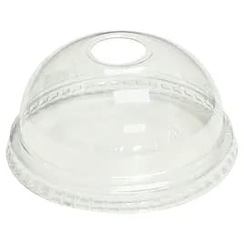 Victoria Bay 98 Series Lid Dome 4X1.8 IN PET Clear For 12-24 OZ Cold Cup With Hole 50 Count/Pack 20 Packs/Case