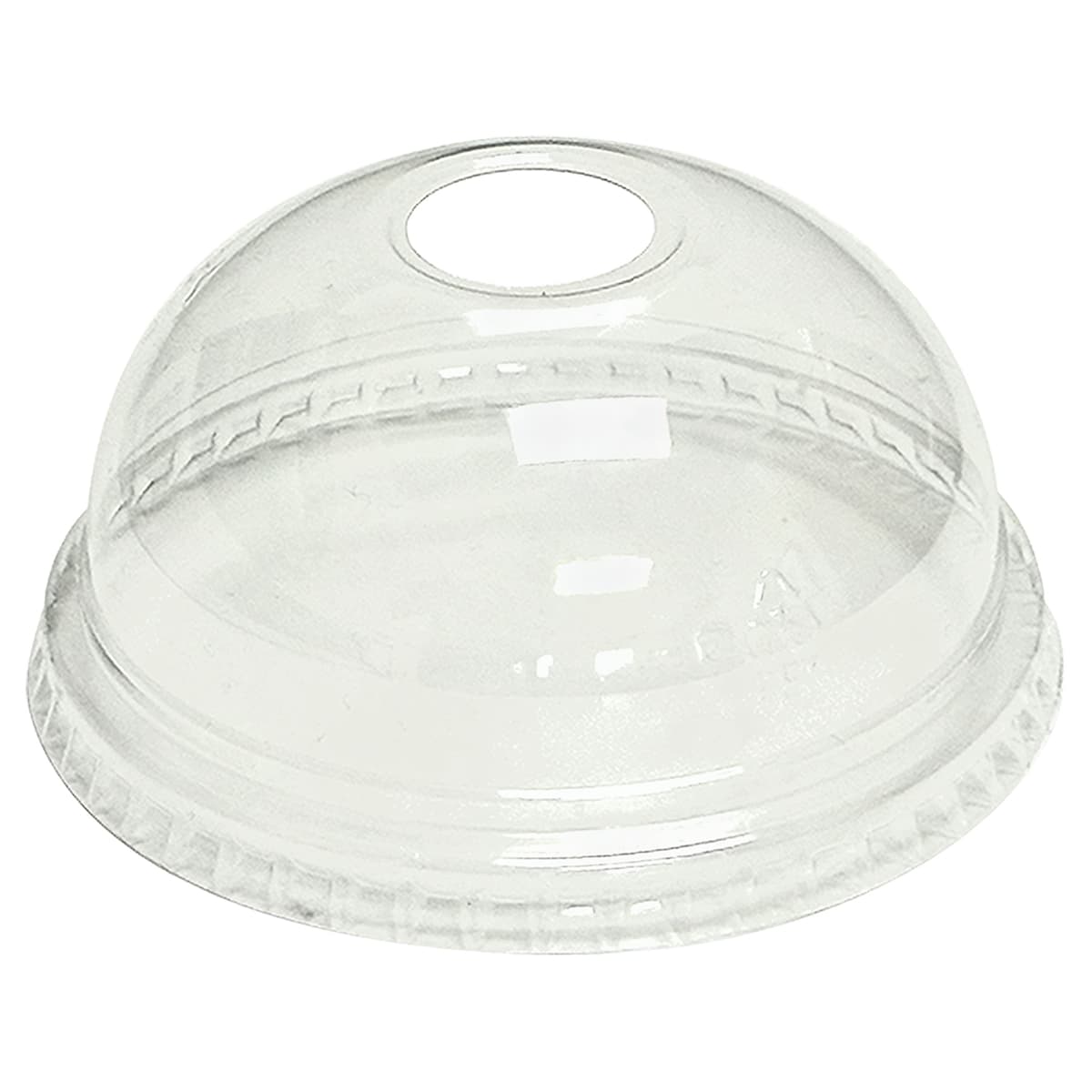 Victoria Bay 98 Series Lid Dome 4X1.8 IN PET Clear For 12-24 OZ Cold Cup With Hole 50 Count/Pack 20 Packs/Case