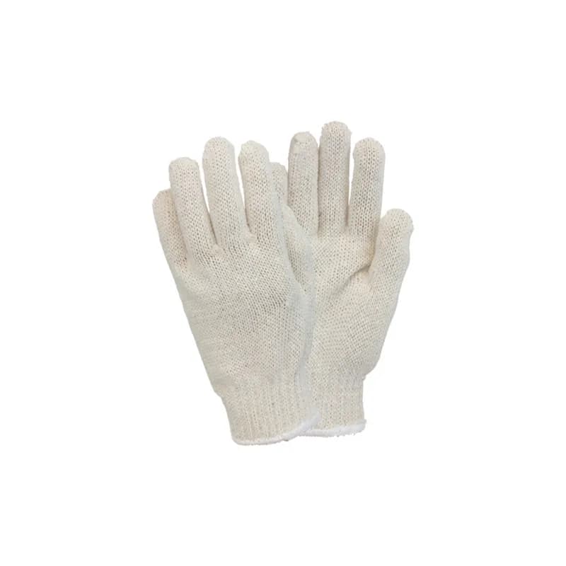 Safety Zone® Gloves Medium (MED) Natural String Knit Cotton Blend (60% Cotton, 40% Polyester) 12 Count/Pack 25 Packs/Cs