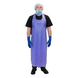 Apron Blue 6MIL Vinyl Die Cut 72 Count/Case