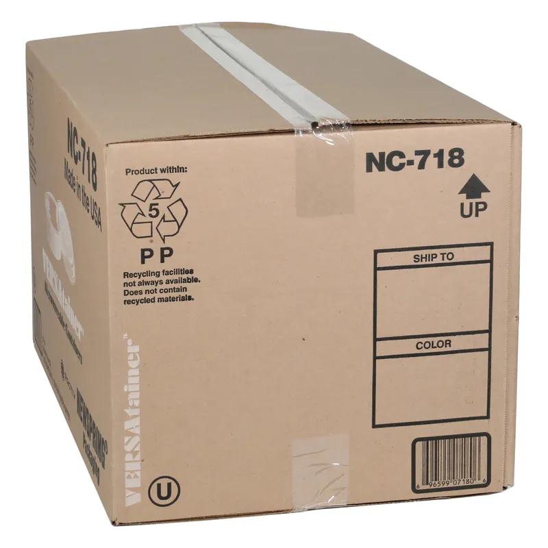 Take-Out Container Base & Lid Combo With Dome Lid 16 OZ PP White Clear Round 150/Case