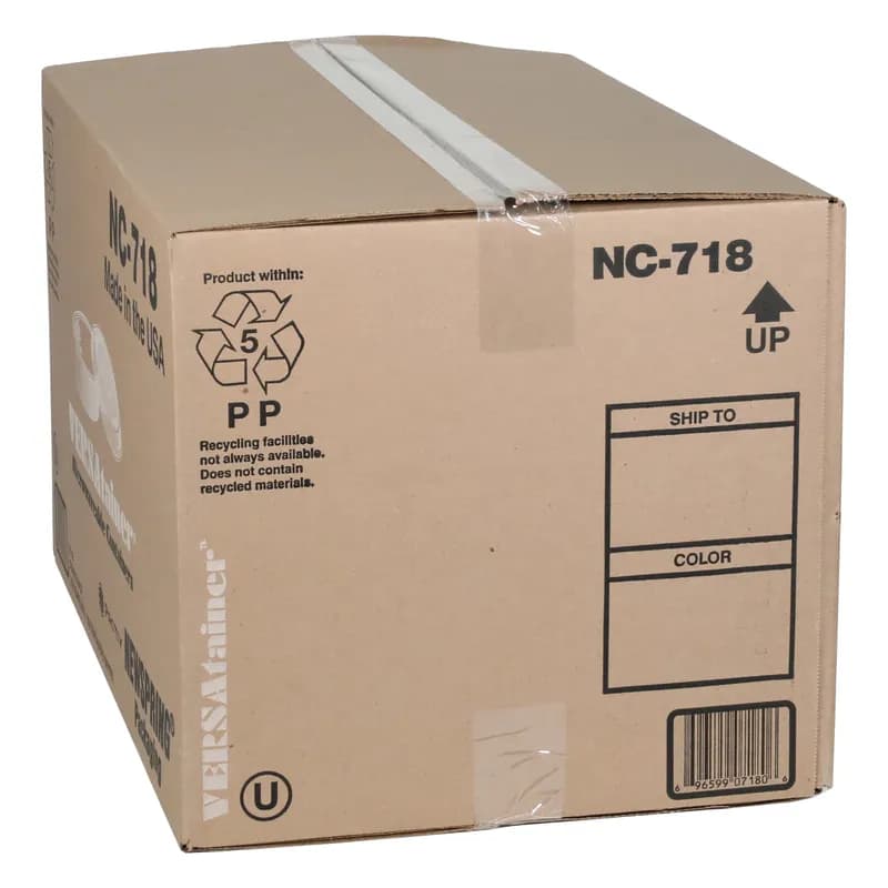 Take-Out Container Base & Lid Combo With Dome Lid 16 OZ PP White Clear Round 150/Case