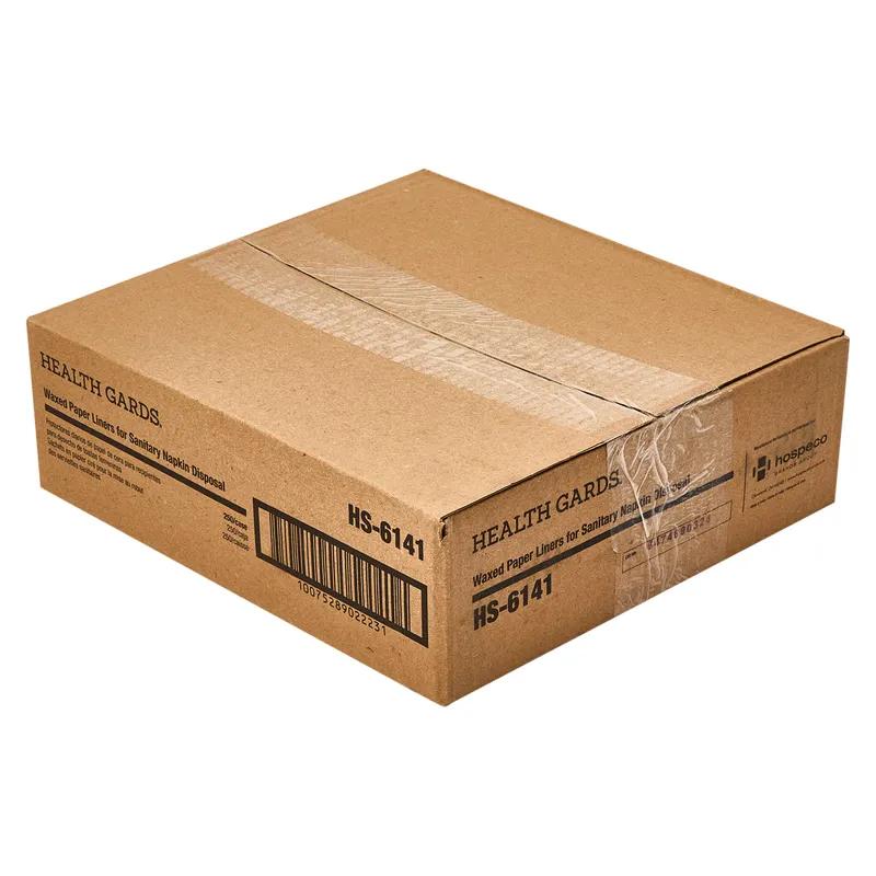 Health Gards® Menstrual Care Sanitary Bag 9.25X10X3.25 IN Kraft Brown Wax Coated Paper 250/Case