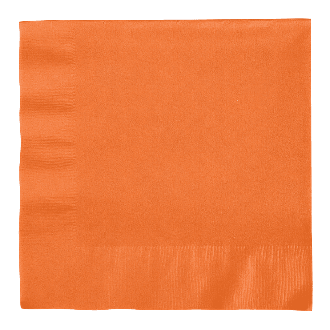 Luncheon Napkins Sunkissed Orange Paper 2PLY 600/Case