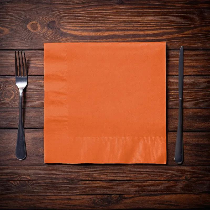 Luncheon Napkins Sunkissed Orange Paper 2PLY 600/Case