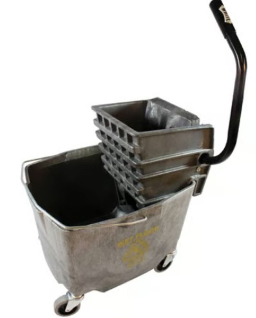 Mop Bucket & Wringer PE Gray Side Press 1/Each