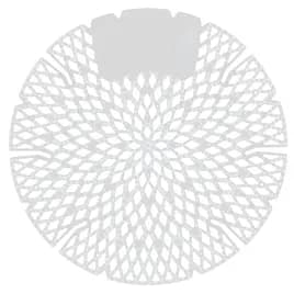 Mini Pearl Urinal Screen Melon Mist White Plastic 10/Box