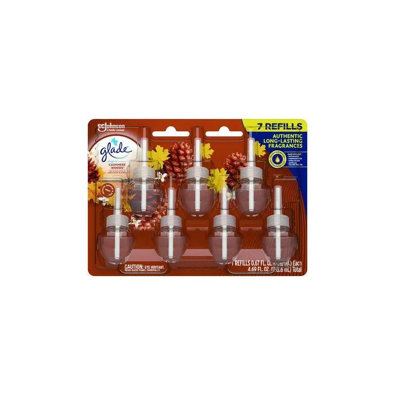 Glade® Air Freshener Cashmere Woods Scented Oil Refill 7/Pack