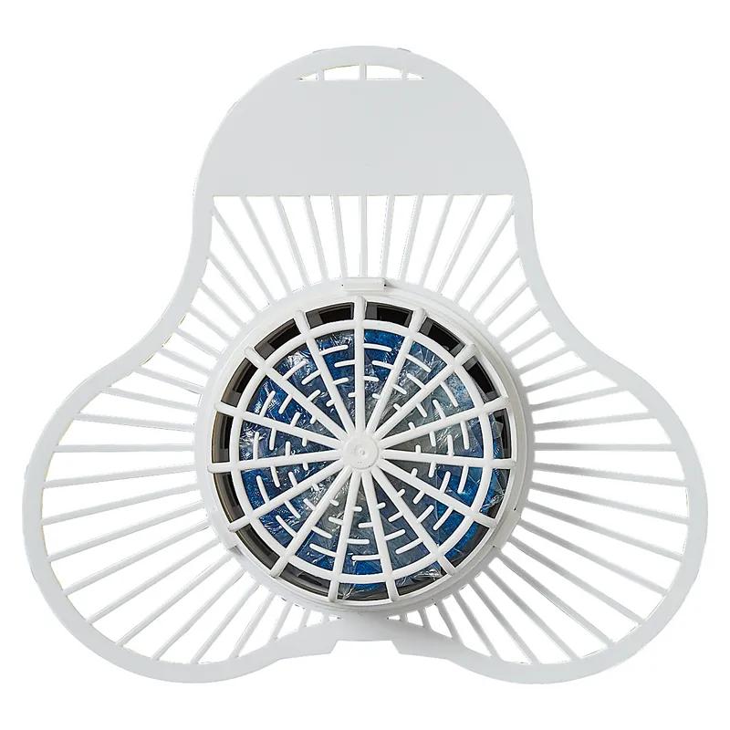 Urinal Screen & Block Natural White Plastic Non-Para Extra Duty 12/Box