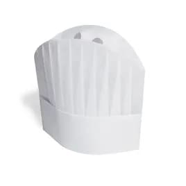 "Le Toque" Chef Hat 9 IN Vicose Pleated 50 Count/Pack 1 Packs/Case 50 Count/Case