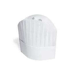"Le Toque" Chef Hat 9 IN Vicose Pleated 50 Count/Pack 1 Packs/Case 50 Count/Case