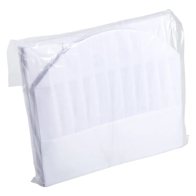 "Le Toque" Chef Hat 9 IN Vicose Pleated 50 Count/Pack 1 Packs/Case 50 Count/Case