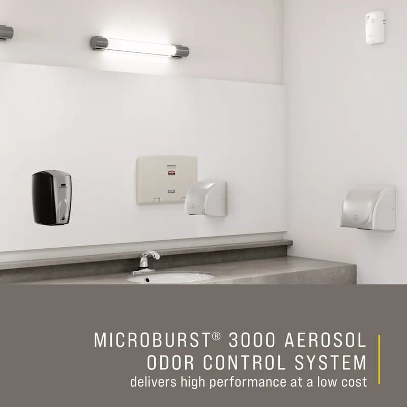 Microburst® 3000 Air Freshener Dispenser White Plastic Aerosol LCD Metered 1/Each