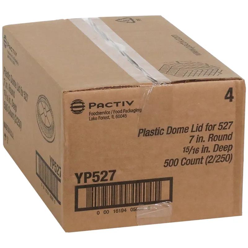 Lid Dome 7.1X0.7 IN OPS Clear Round For Container 500/Case