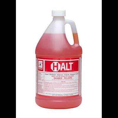 Halt® Unscented One-Step Disinfectant 1 GAL Multi Surface Alkaline Concentrate Bactericidal Mildewcidal 4/Case