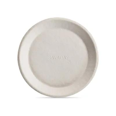 Savaday® Plate 10 IN Molded Fiber Kraft Round 500/Case