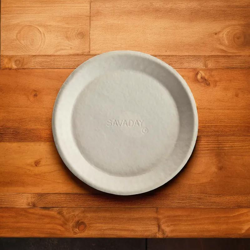 Savaday® Plate 10 IN Molded Fiber Kraft Round 500/Case