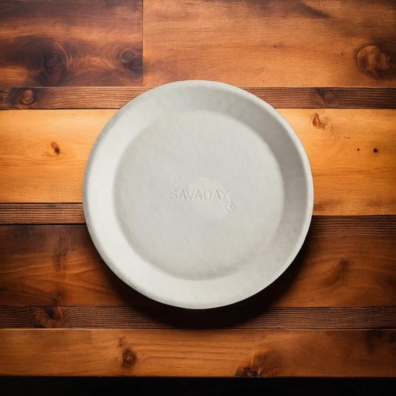 Savaday® Plate 10 IN Molded Fiber Kraft Round 500/Case