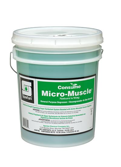 Consume Micro-Muscle® Mild Scent Degreaser 5 GAL Multi Surface Alkaline Concentrate 1/Pail