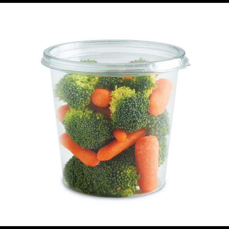 Crystal Seal® Deli Container 24 OZ PET Clear Round Tamper-Evident 300/Case