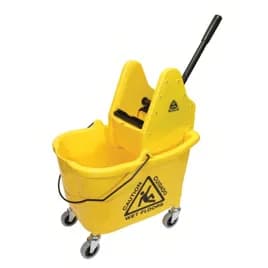 MaxiRough® Mop Bucket & Wringer 26X15.25X34 IN 32-35 QT Yellow Down Press 1/Each