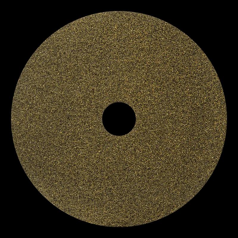 Black Diamond Polishing Pad 27 IN Yellow Polyester Fiber 1500 Grit 2/Case