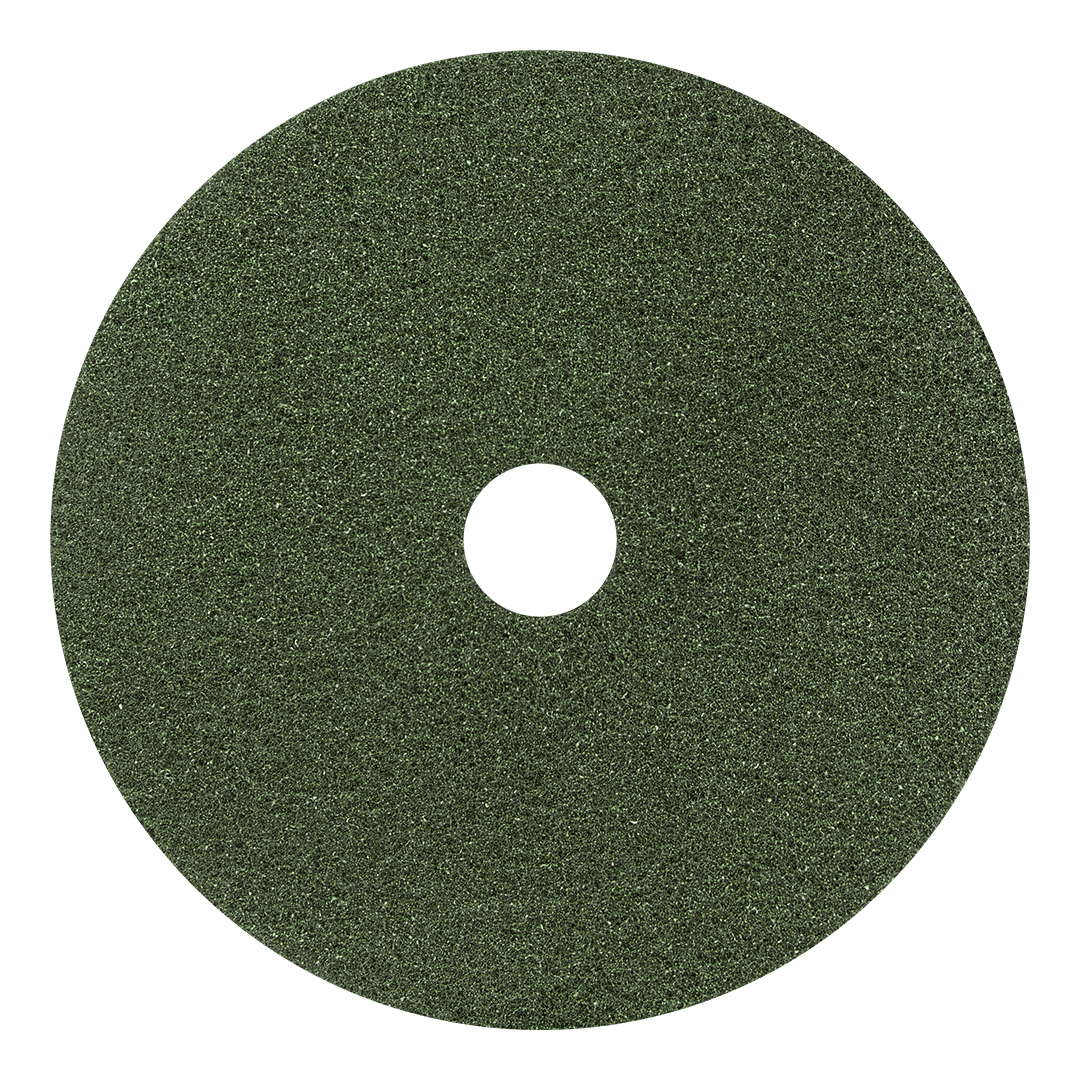Black Diamond Polishing Pad 13 IN Green Polyester Fiber 3000 Grit 2/Case