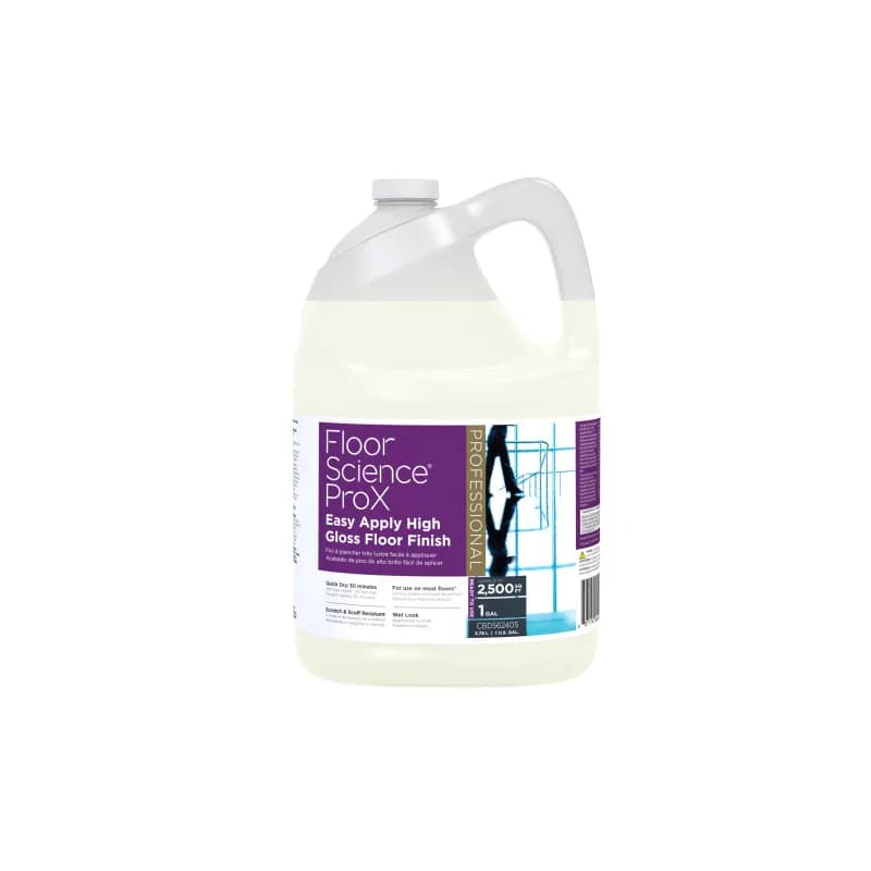 Floor Science® Floor Finish 1 GAL RTU High Gloss Easy Apply 4/Case