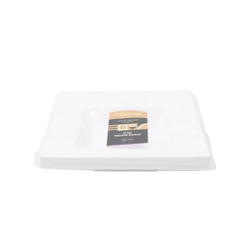 Bowl 12 OZ PS White Square 120/Case