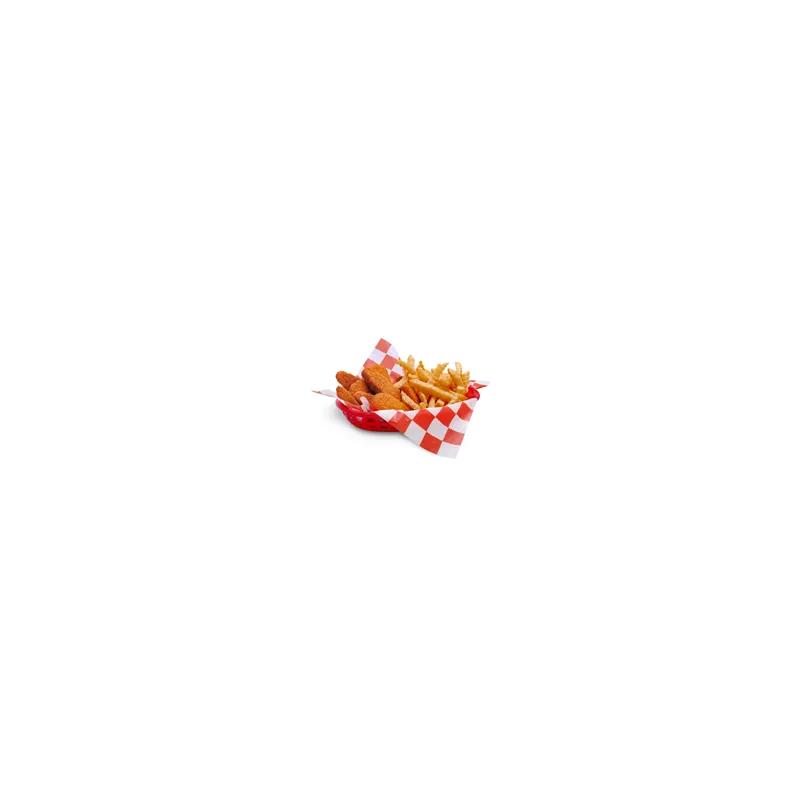 Bagcraft® Sheet 12X12 IN Dry Wax Paper Red Check 2000/Case
