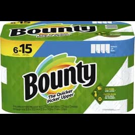 Bounty® Select A Size Household & Kitchen Roll Paper Towel 2PLY White 123 Sheets/Roll