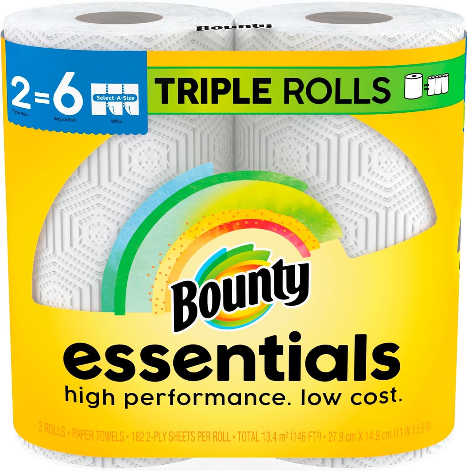 Bounty® Essentials Select A Size Household & Kitchen Roll Paper Towel White 1/Carton