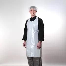 ToughGrade™ Apron 28X46 IN White LDPE Extra Long Ties 100 Count/Box 10 Box/Case