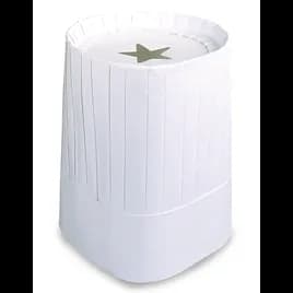Le Classic™ Chef Hat 9 IN White Paper Pleated Fully Formed Star Air Vent 12/Case
