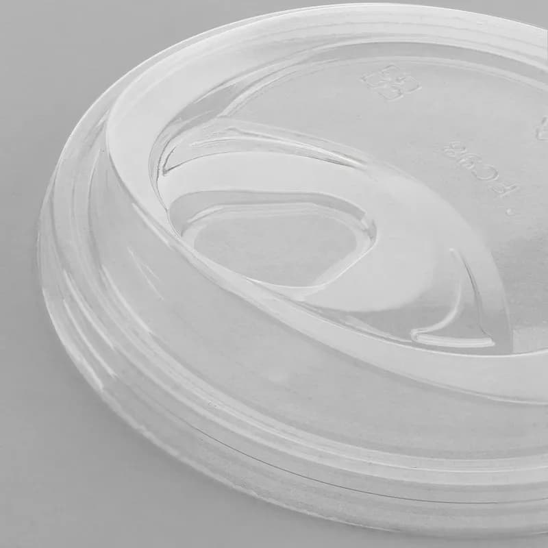 Karat Earth Lid 98MM PLA Clear Round For 12-24 OZ PET Cup Strawless Sip Through 1000/Case