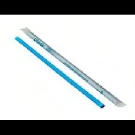 Boba Straw 9 IN Teal Wrapped 500 Count/Case 80 Count/Pallet