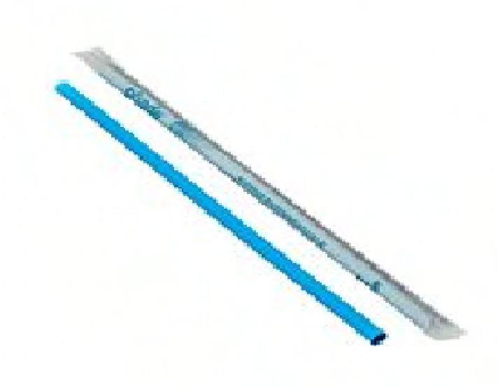 Boba Straw 9 IN Teal Wrapped 500 Count/Case 80 Count/Pallet