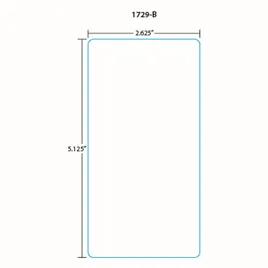 Toledo 1729-B 325/8460 Et 5.1 Scale Label 5.1X2.6 IN White 7500/Case