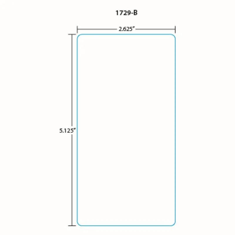 Toledo 1729-B 325/8460 Et 5.1 Scale Label 5.1X2.6 IN White 7500/Case