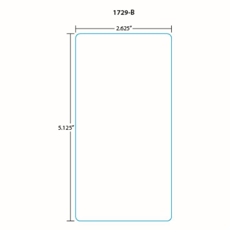 Toledo 1729-B 325/8460 Et 5.1 Scale Label 5.1X2.6 IN White 7500/Case