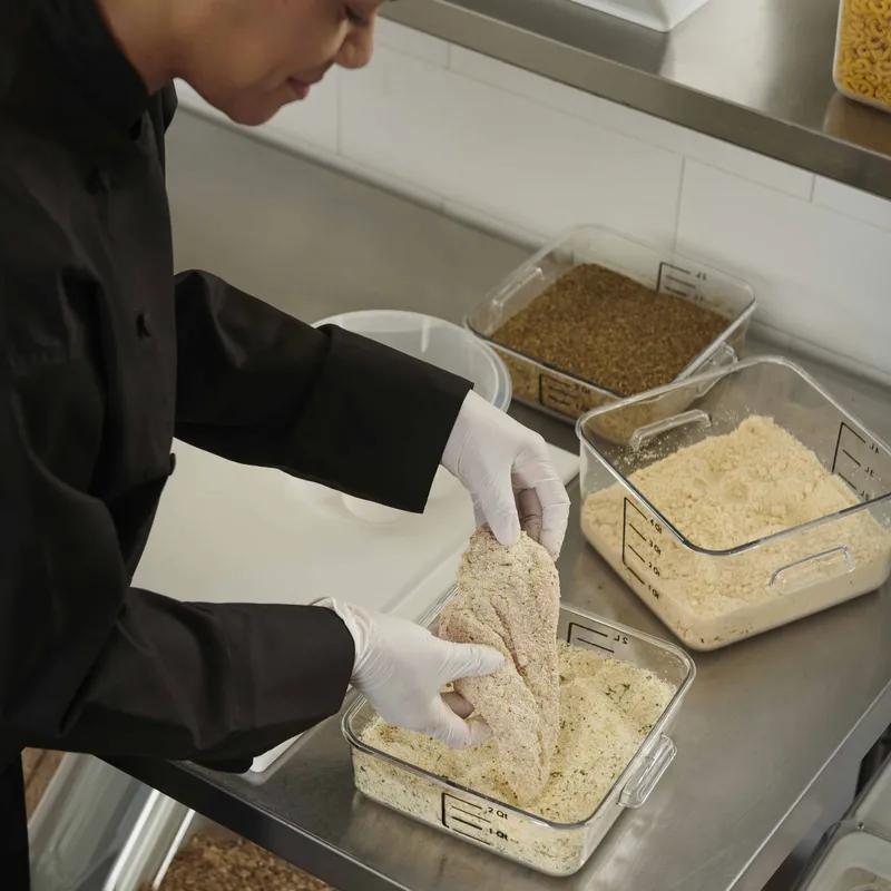 Container 8.75X8.80X4.75 IN 4 QT PC Clear Square Graduated Food Safe 1/Each